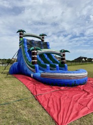 IMG 0909 1722023454 22ft Double Lane Blue Tropical Waterslide