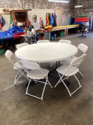 IMG 1857 1723561556 60 INCH ROUND TABLE & 7 Chairs