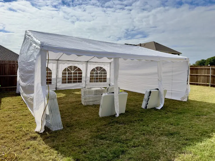 Tents Tables Chairs Heaters Speakers!